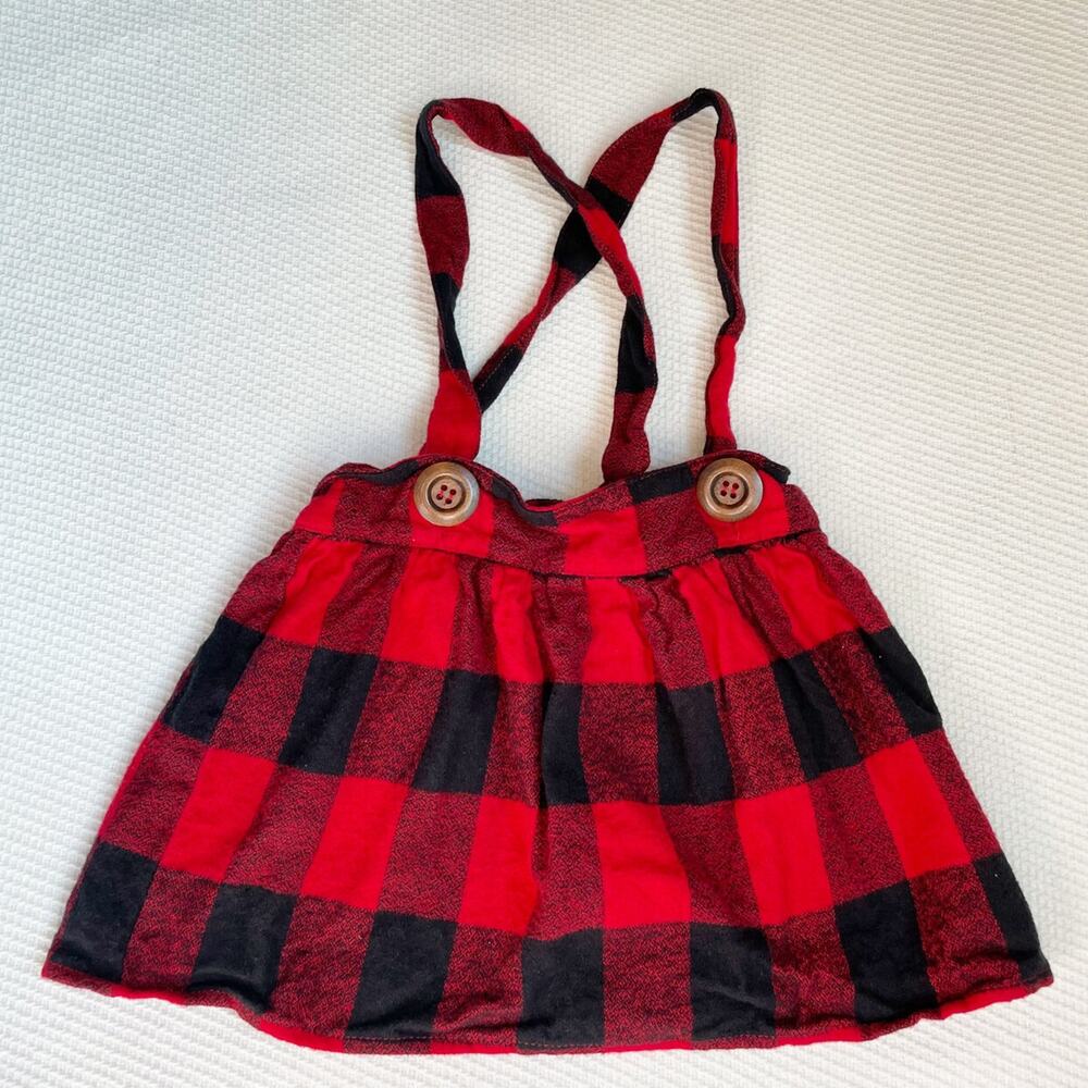 Indigo Soul Kids Buffalo Plaid Skirt